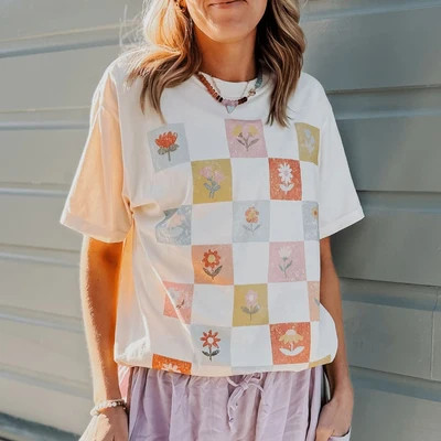 Patchwork Blooms Tee | Mountain Moverz