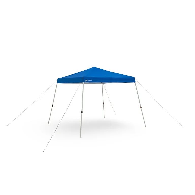 Ozark Trail 10' x 10' Instant Slant Leg Pop-up Canopy Outdoor Shading Shelter, Blue - Walmart.com | Walmart (US)