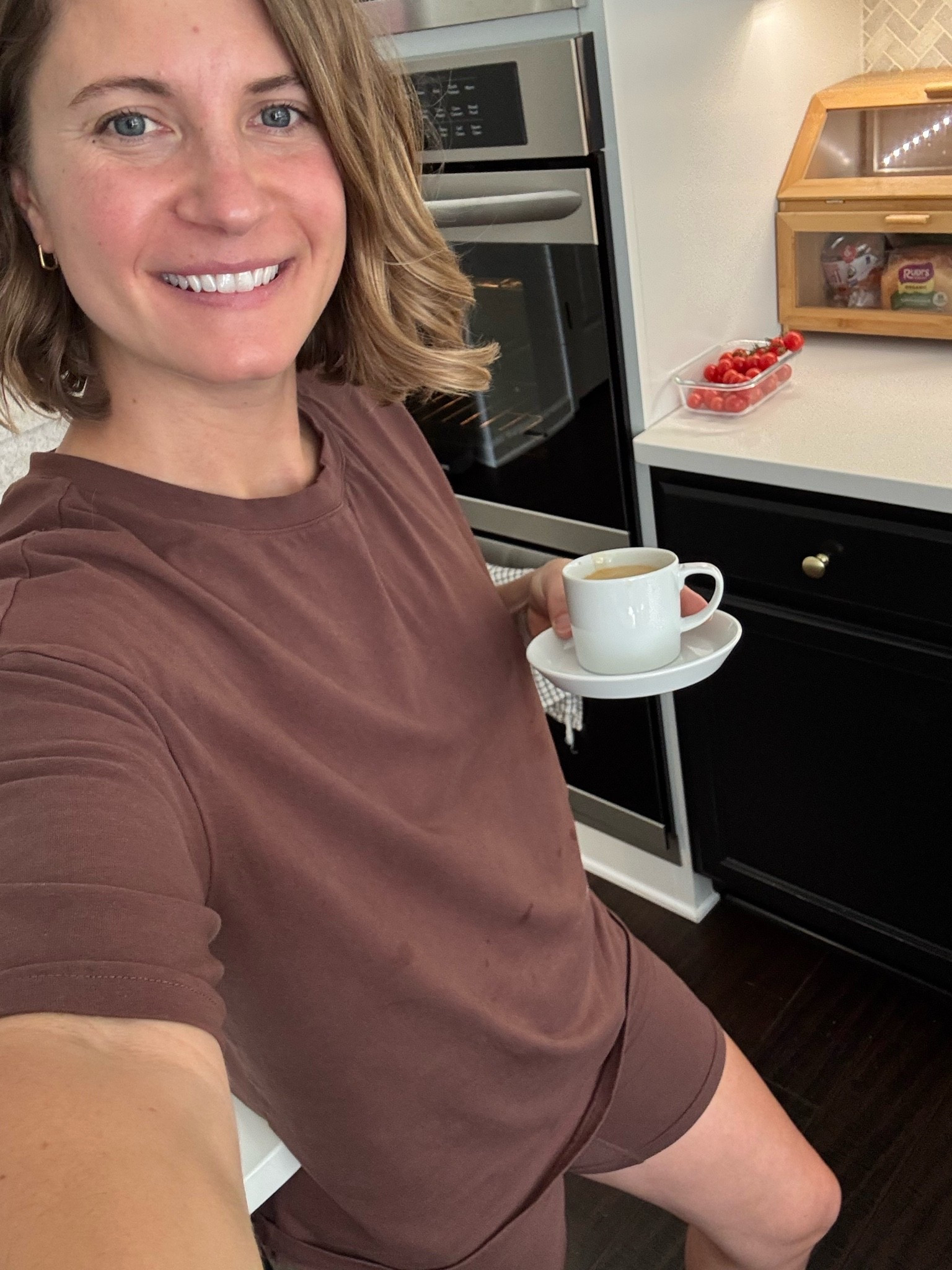 Quiet house, espresso in hand, and banana bread baking in the oven before the kids get home—the ultimate after-school rhythm. ☕️🍌

The shirt is still a little wet from planting a million moms today but I live in this matching Amazon set. It’s mostly cotton, breathable, and honestly the ultimate low-tox, effortless mom uniform for doing all the things. I love it so much I have it in multiple colors! Linking it here for you! 

#cotton #momuniform #momclothes #matchingsets

#LTKootd #LTKmomlife #LTKActive
