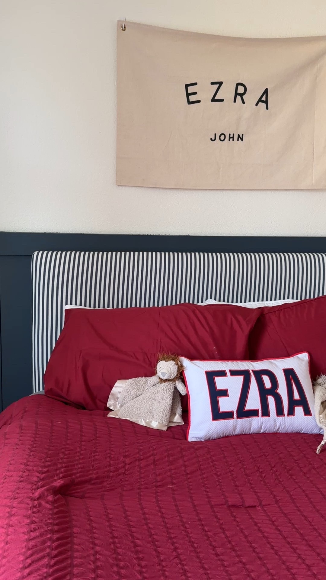 My toddlers big boy room! Still working on it but here’s progress so far ❤️ his headboard is one kings lane 

#LTKKids #LTKmomlife