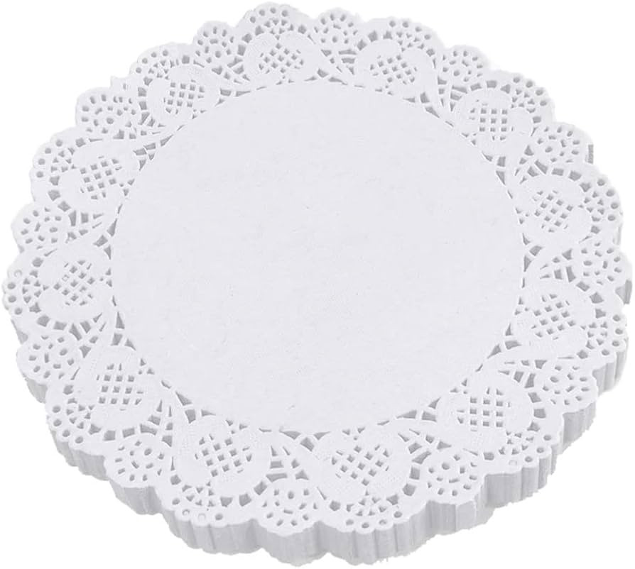 CC wonderland zone 8 Inch Round Paper Doilies - White Lace Disposable Paper Doilies - for Crafts,... | Amazon (US)