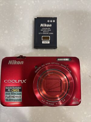 Camera COOLPIX S6300 Red  | eBay | eBay US