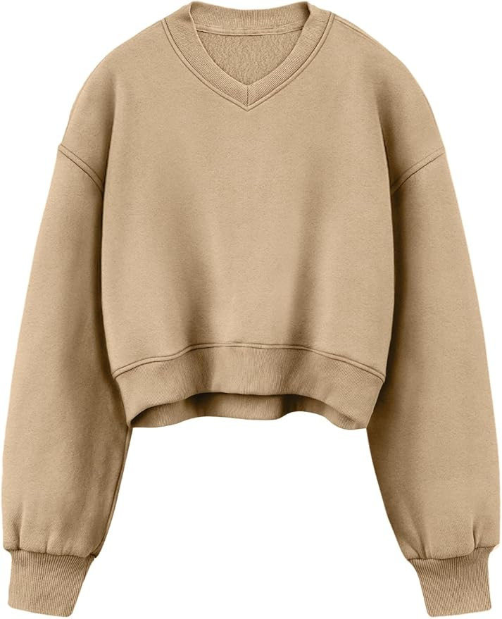 AUTOMET Womens Cropped Sweatshirts Hoodies Long Sleeves Pullover Fleece Crop Tops Fall Fashion Ou... | Amazon (US)