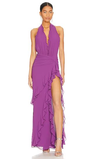 Celenia Maxi Dress in Purple | Revolve Clothing (Global)