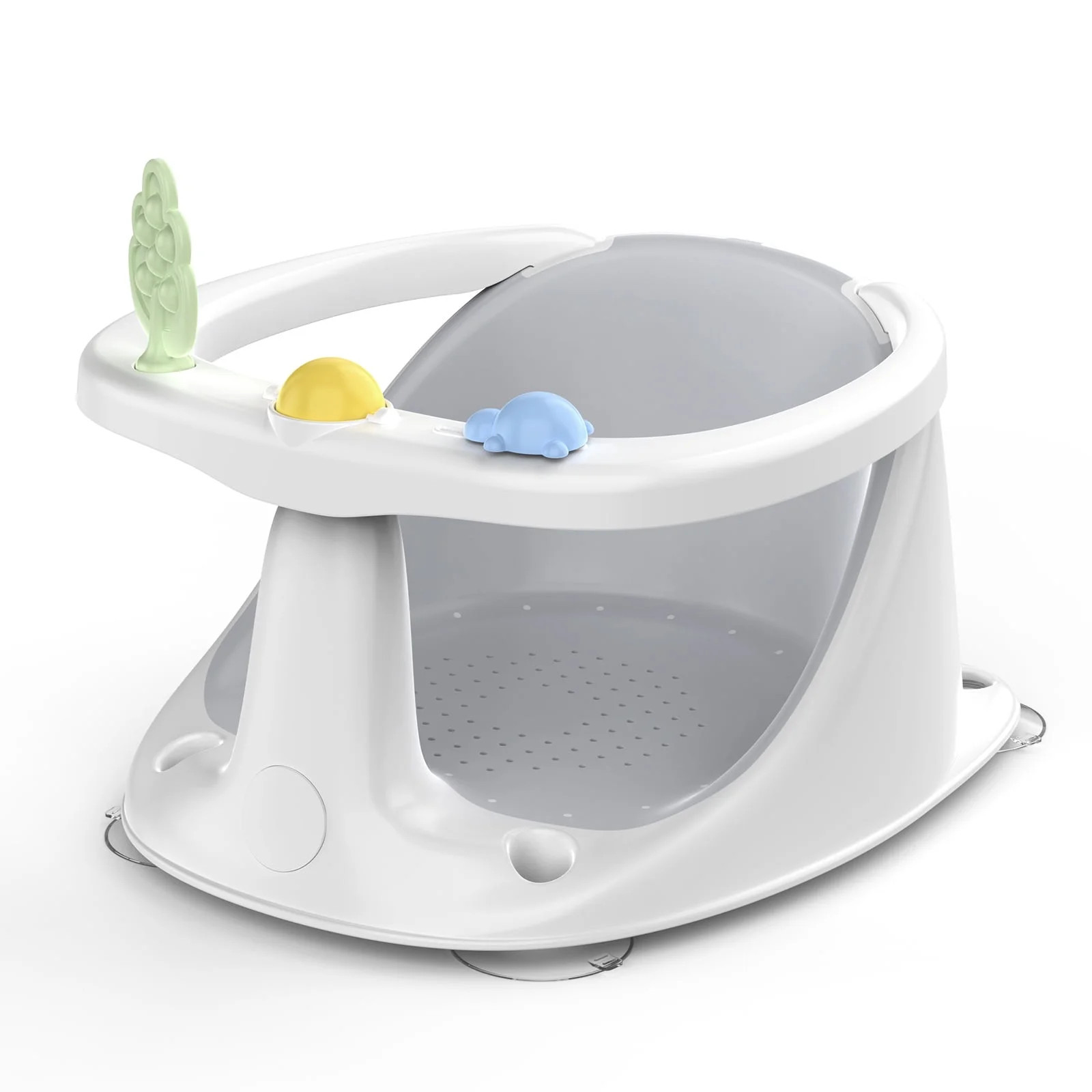 Babyomi Baby Bath Seat with Prevents Tipping Over and Baby Toys, Non-Slip, Baby Bathtub Support S... | Walmart (US)