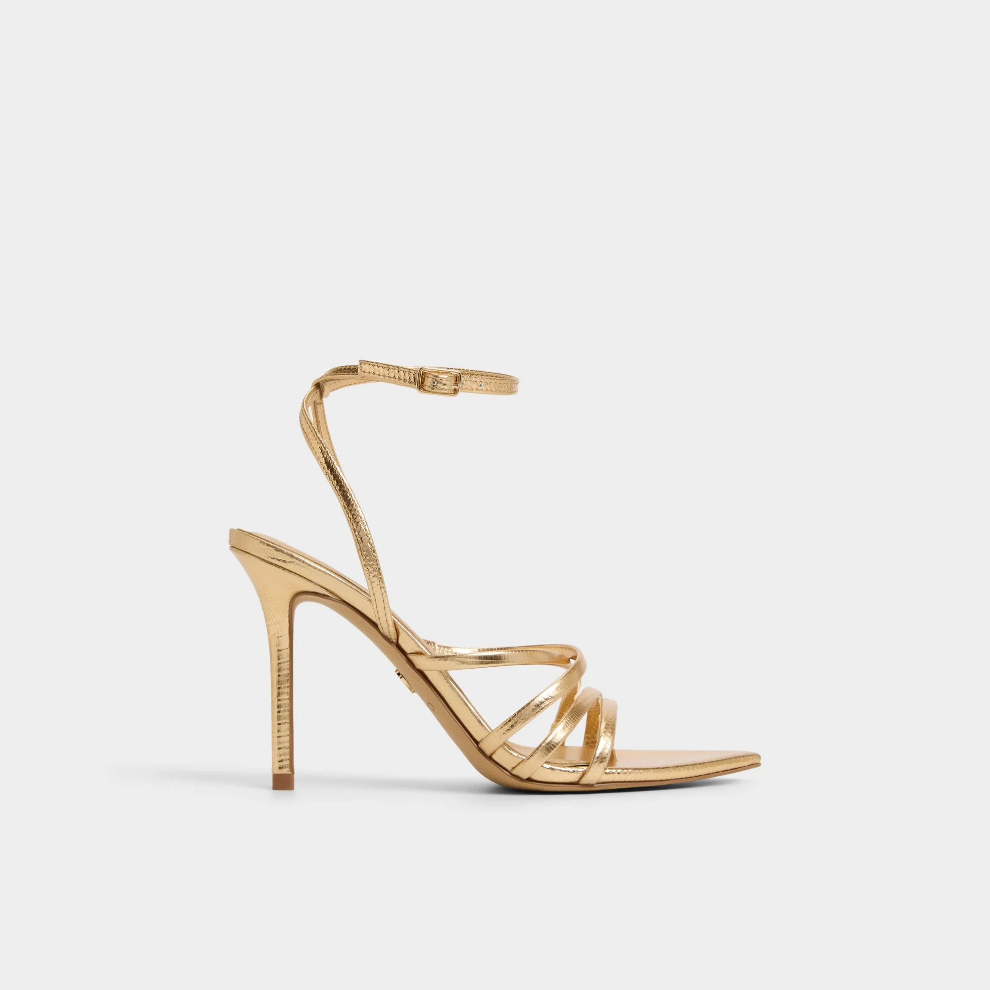 Solania Gold Women's Heeled sandals | Aldo Shoes (US)
