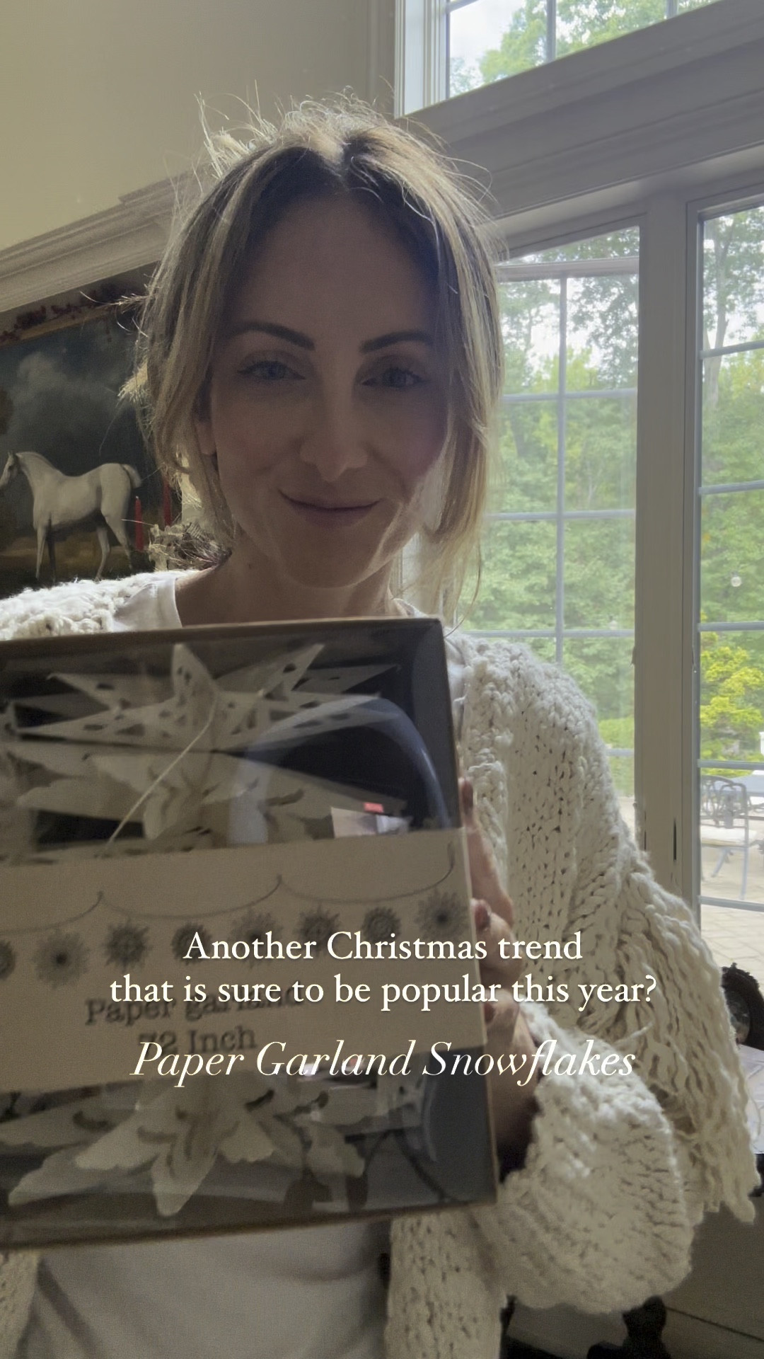 Snowflake paper garland 

#LTKSeasonal #LTKHoliday