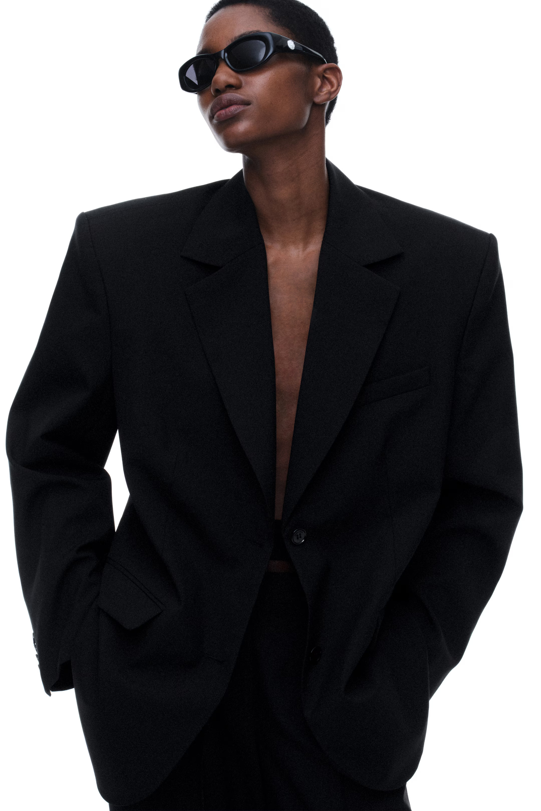 Wollblazer in Oversize-Passform | H&M (DE, AT, CH, NL, FI)