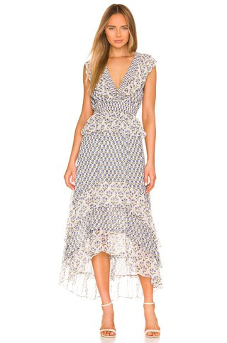 MISA Los Angeles Ingrid Dress in Pura Vida Flora Mix from Revolve.com | Revolve Clothing (Global)