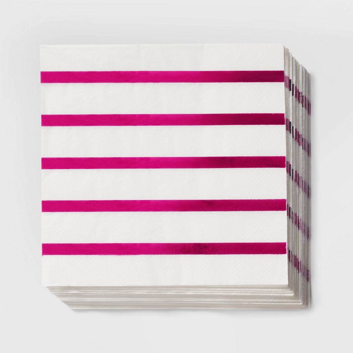 30ct Hot Pink Striped Lunch Napkins - Spritz™ | Target