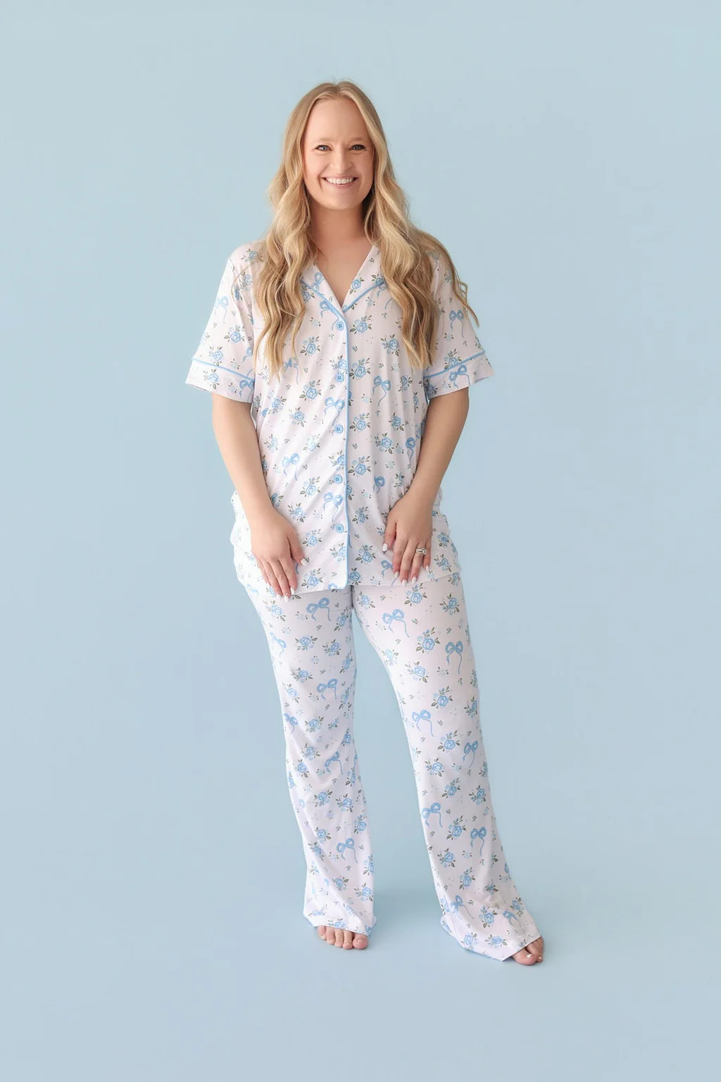 POWDER BLUE POSIE WOMEN'S DREAM FLARE SET | Dream Big Little