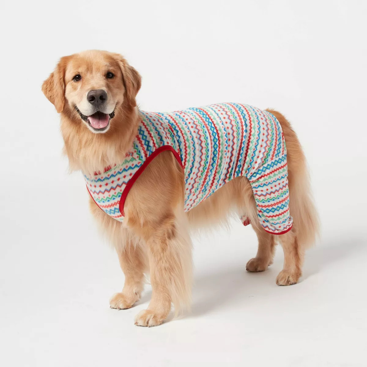 Fair Isle Print Snuggly Soft Matching Family Dog Pajamas - Wondershop™ Red/White | Target