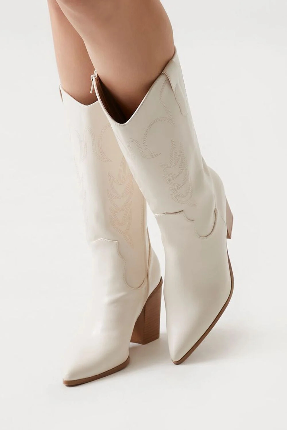 Faux Leather Cowboy Boots | Forever 21 (US)