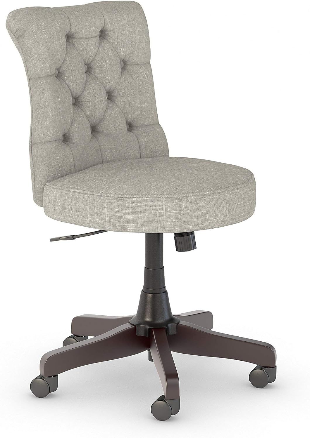 Bush Furniture Key West Mid Back Tufted Office Chair, Light Gray Fabric | Amazon (US)