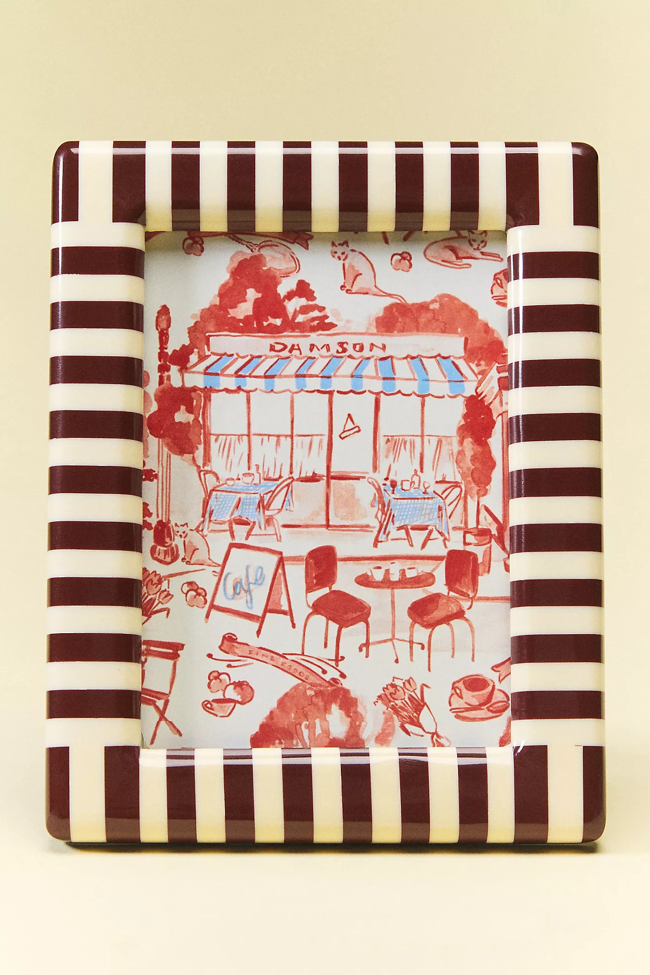 Striped Damson Madder Frame | Anthropologie (US)