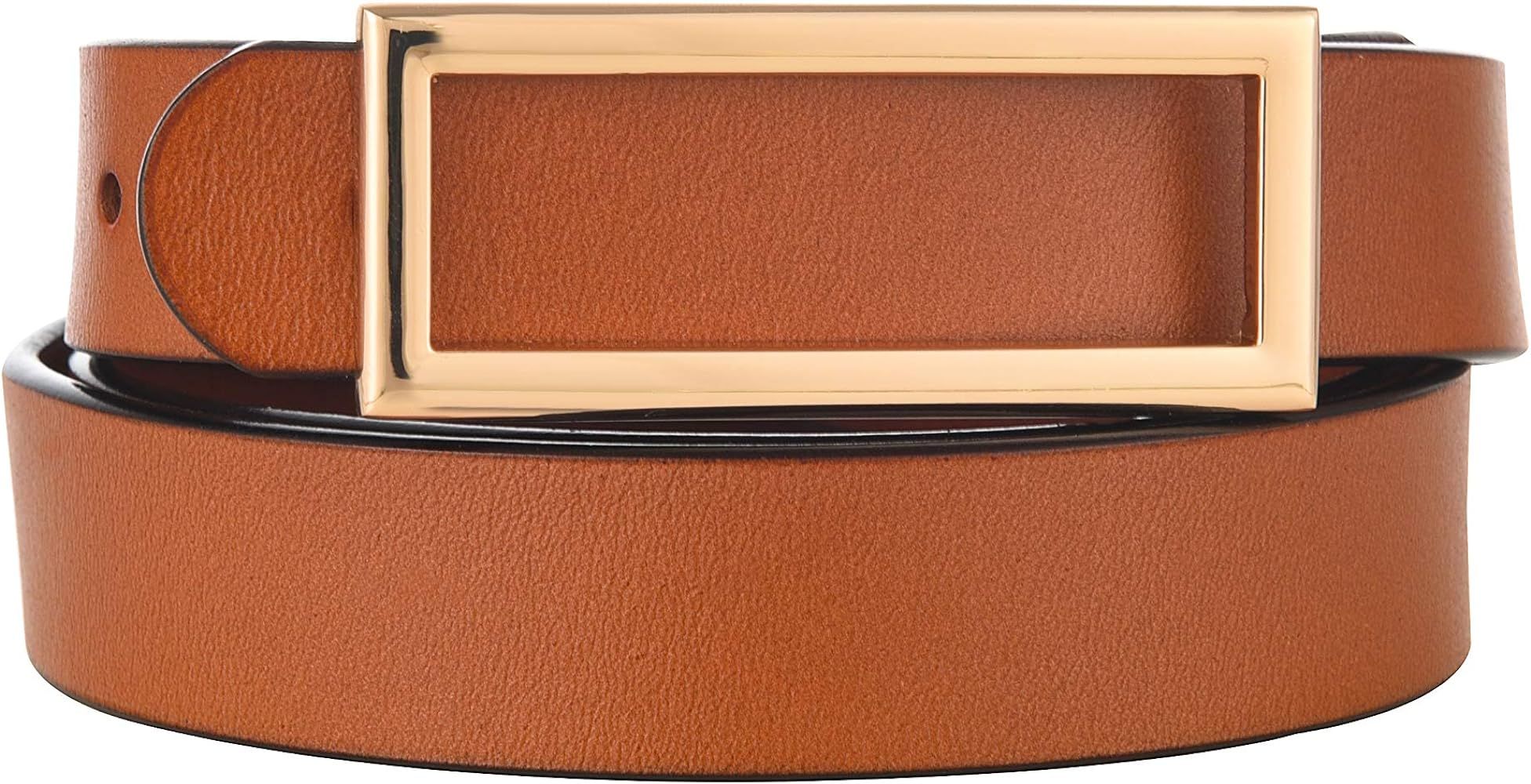 1/ Brown Leather Belt | Amazon (US)