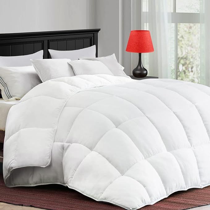 COONP All Season Queen Comforter Cooling Down Alternative Quilted Duvet Insert with Corner Tabs,W... | Amazon (US)