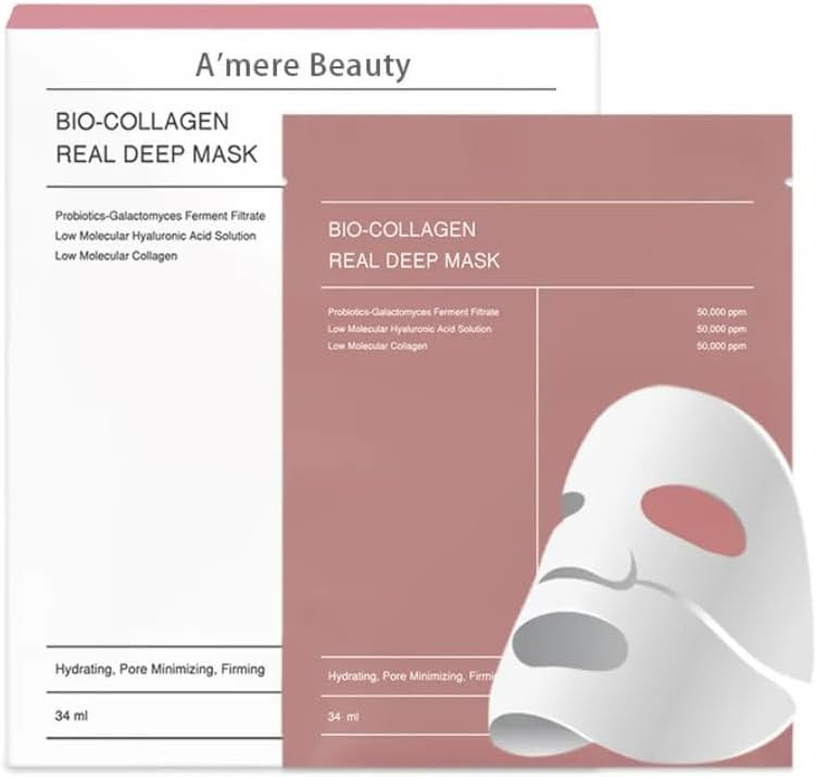 BIODANCE Bio-Collagen Real Deep Mask, Hydrating Overnight Hydrogel Mask, Pore Minimizing, Elastic... | Amazon (US)