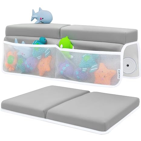 Comfortable Baby Bath Kneeler and Elbow Rest Pad Set – Thick Memory Foam Bath Kneeling Pad with... | Amazon (US)
