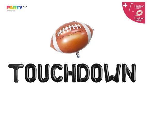 Touchdown Balloon Banner  Superbowl Party Decorations  - Etsy | Etsy (US)