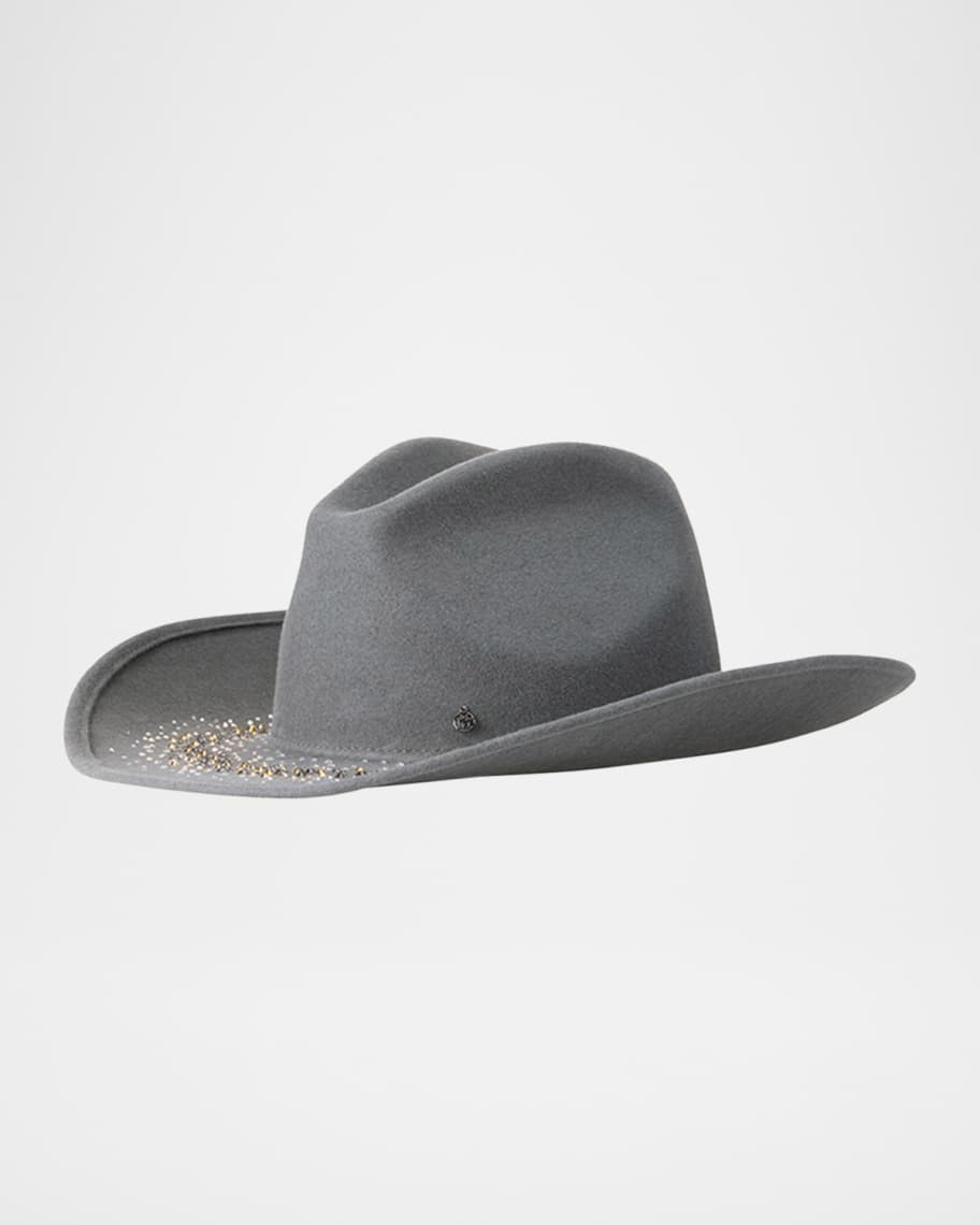 Austin Fairy Dust Strass Wool Felt Cowboy Hat | Neiman Marcus