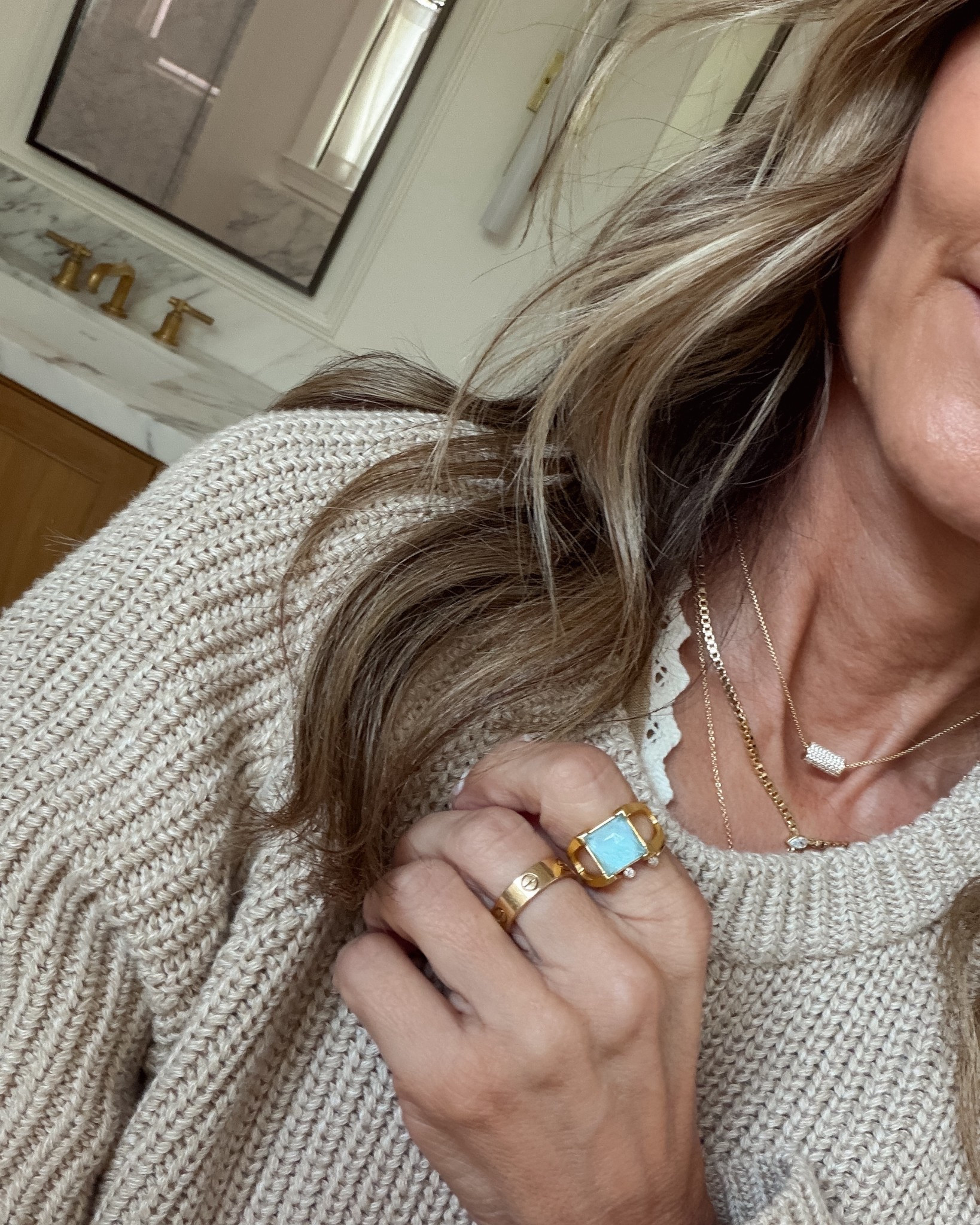 Accessories of the day! Have been wearing this ring and necklace on repeat latelyy

#LTKMothersDay #LTKOver40 #LTKootd