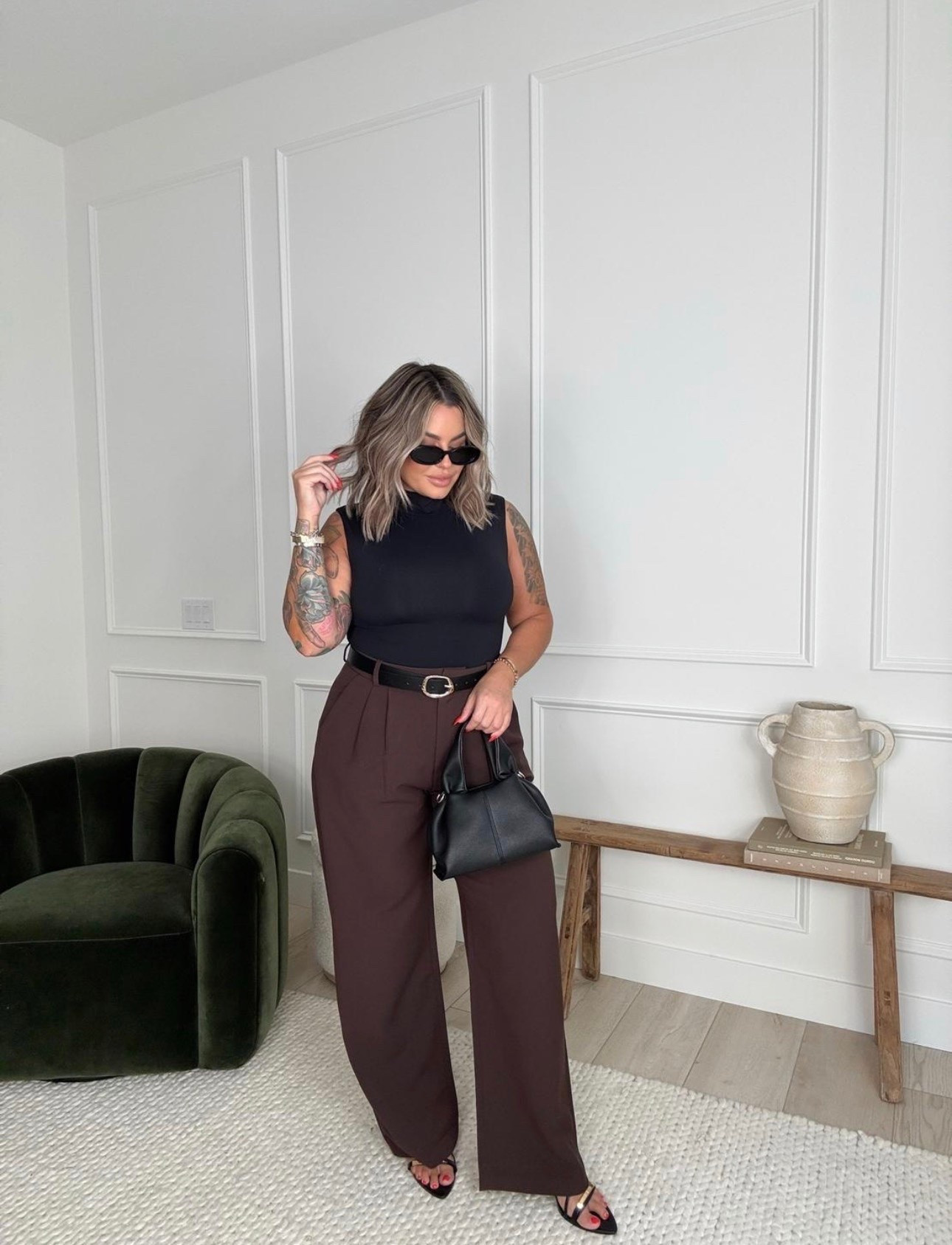 Use code DENIMAF to save extra 15% right now on Abercrombie 

Top L 
Pants 32 long I size up because I don’t want any pulling where the pleats are