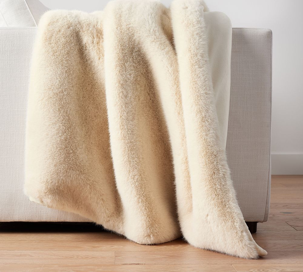 Faux Fur Mink Throw | Pottery Barn (US)