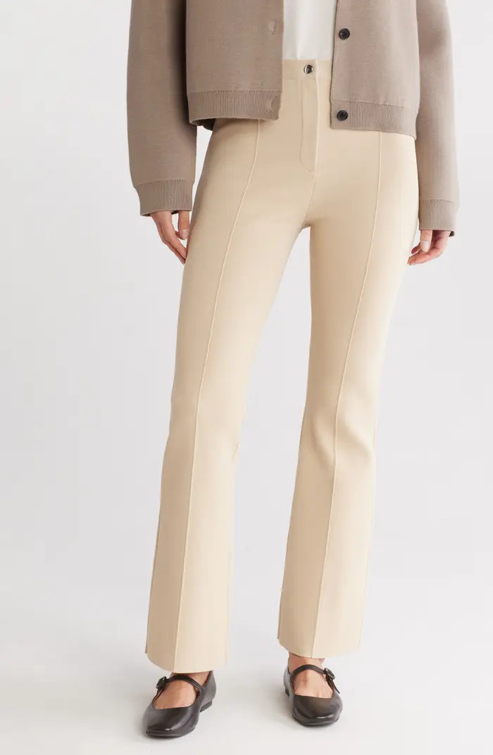 Theory Compact Crepe Flare Pants | Nordstromrack | Nordstrom Rack