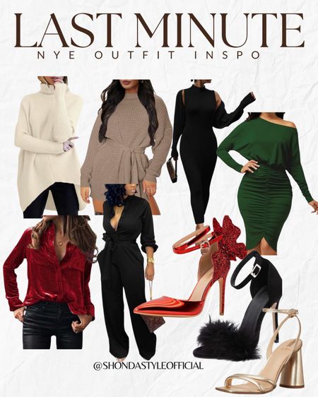 Amazon nye dresses, last minute New years, New years outfits, amazon, plus size, long dresses, jumpsuits, heels, nude heels, women’s clothes

#LTKHoliday #LTKstyletip #LTKSeasonal