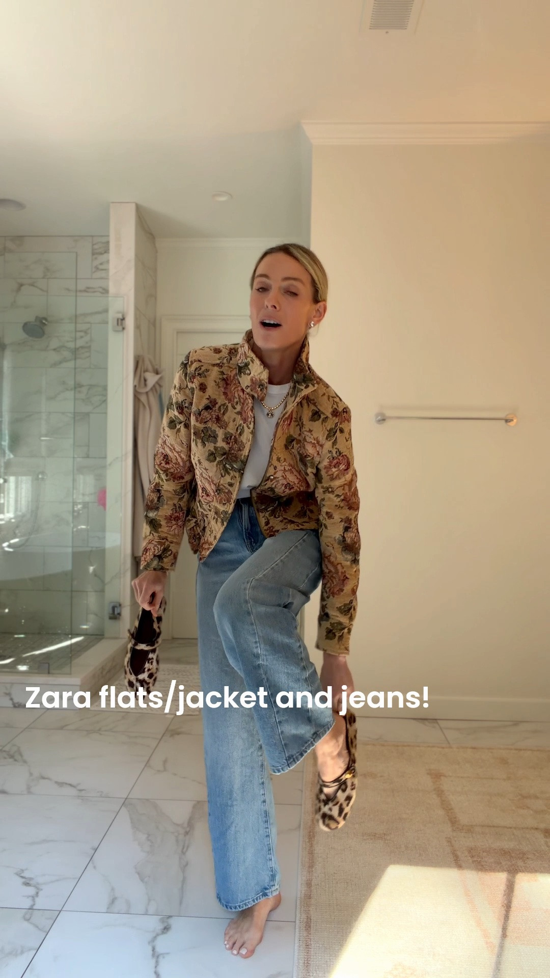 Small jacket / 2 jeans / tts flats