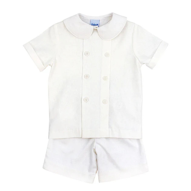 Whisper Linen-Dressy Short Set | The Bailey Boys