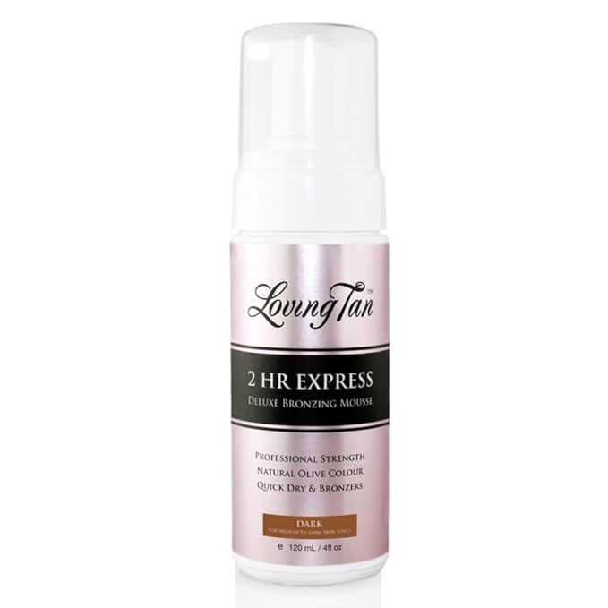 Loving Tan 2 HR Express Self Tanning Mousse, Dark - Streak Free, Natural, Professional Quality - ... | Amazon (US)