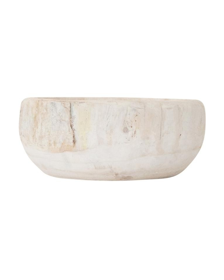 Whitewashed Wooden Bowl | McGee & Co.