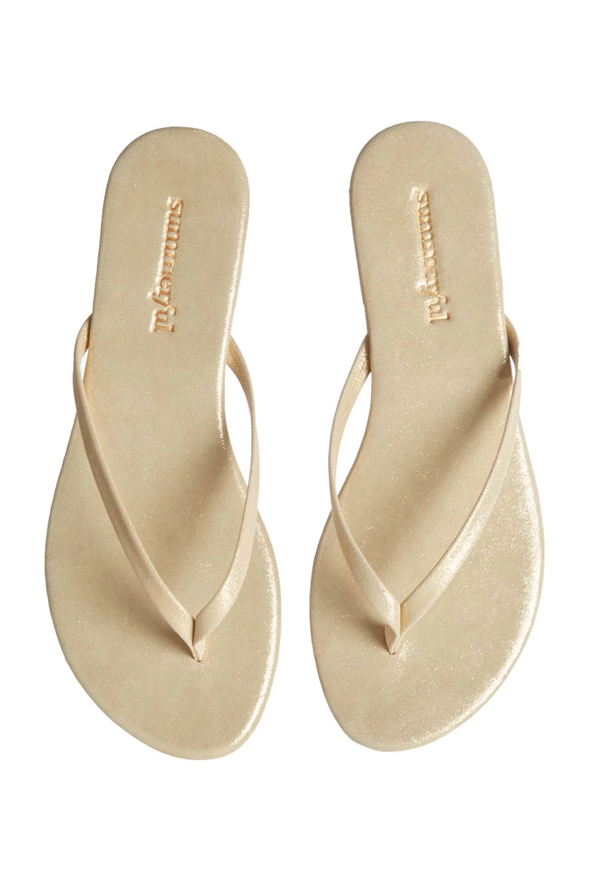 Metallic Thong Flip Flops | Everything But Water