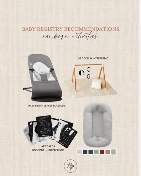 Baby registry recommendations for newborn activities! 
