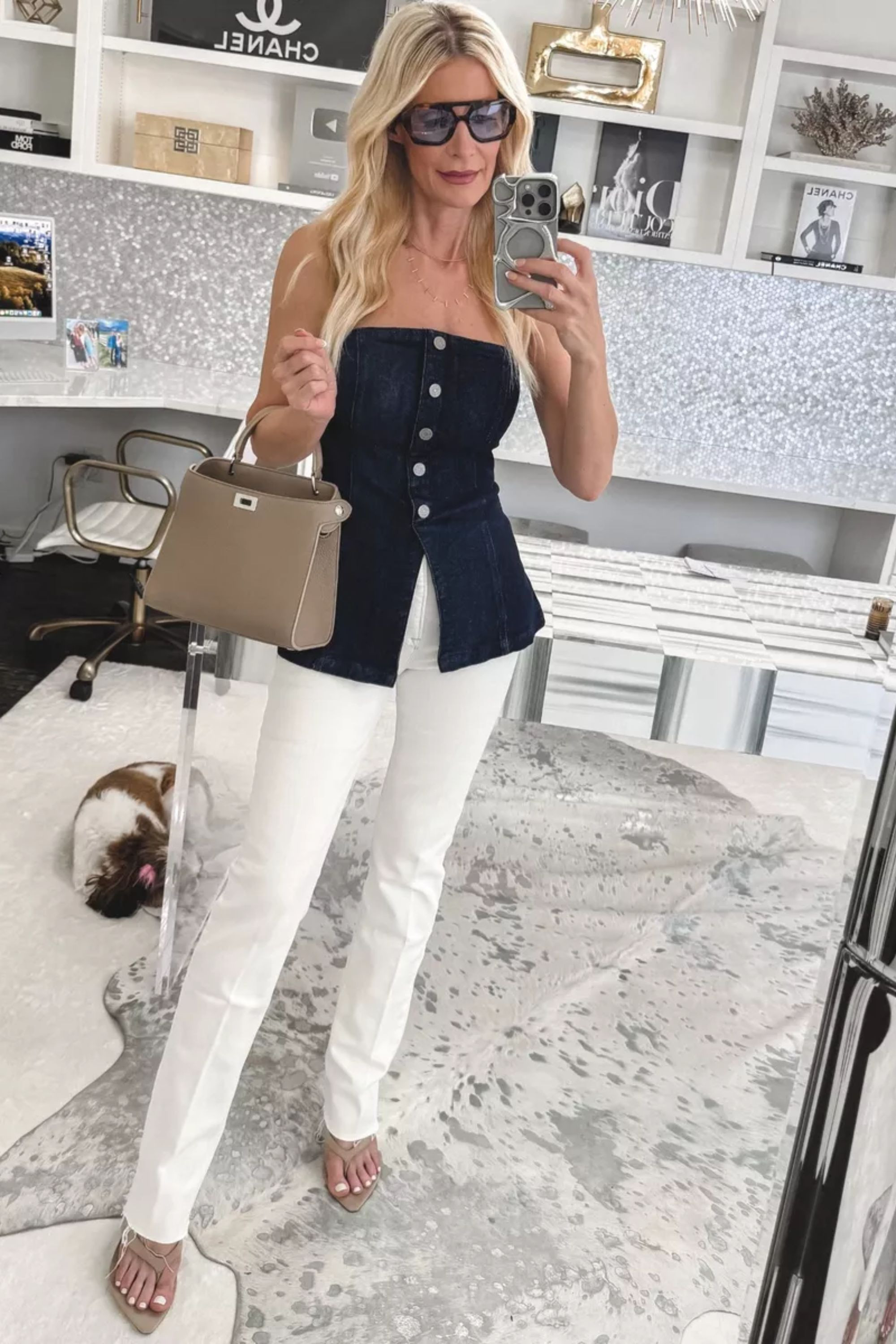 When in doubt, go DOUBLE DENIM! I love this dark wash denim peplum top styled with my latest Good American denim find. Add sunglasses + sandals and you’ve nailed the ultimate spring fashion vibe! 

 

#LTKSeasonal #LTKOver40 #LTKStyleTip