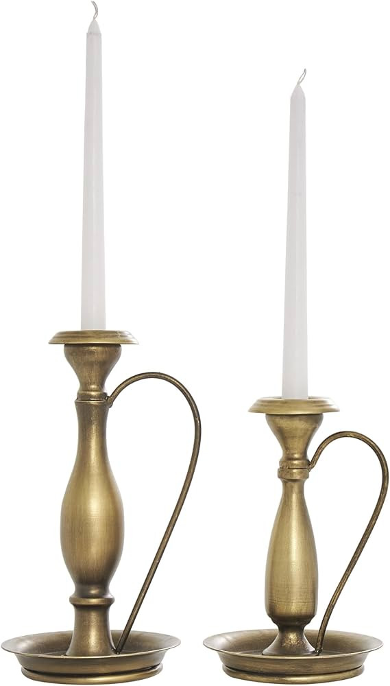 The Novogratz Metal Decorative Candle Holder Antique Style Candle Stand with Candle Plates and Ha... | Amazon (US)