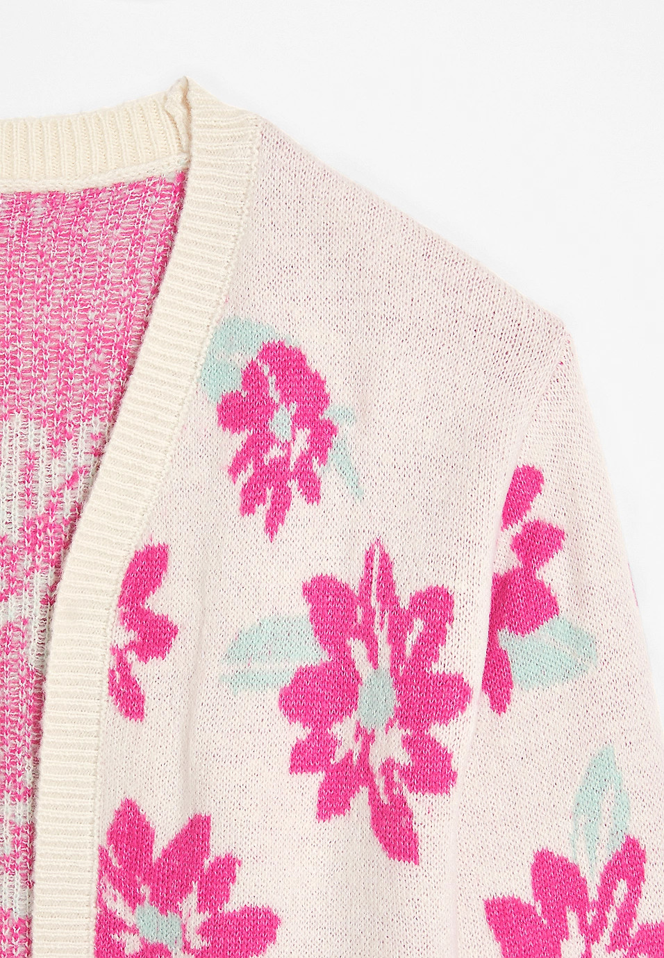 Girls Floral Open Front Cardigan | Maurices