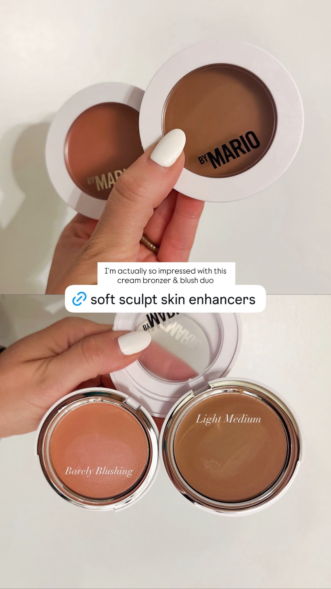 These Softsculpt Transforming Skin Enhancers by Makeup by Mario are SO GOOD! Incredibly easy to blend & they melt right into the skin. Wish I would have found these sooner. 



#LTKWorkwear #LTKWedding #LTKHome #LTKBaby #LTKMens #LTKSaleAlert #LTKU #LTKBeauty #LTKBump #LTKOver40 #LTKTravel #LTKSeasonal #LTKKids #LTKMidsize #LTKActive #LTKPetite #LTKTall #LTKdayinmylife #LTKgrwm #LTKootd #LTKfitnessgoals #LTKmomlife #LTKmorningroutine #LTKselfcare #LTKstorytime #LTKfoodie #LTKvlog #LTKSwim #LTKSpringSale
