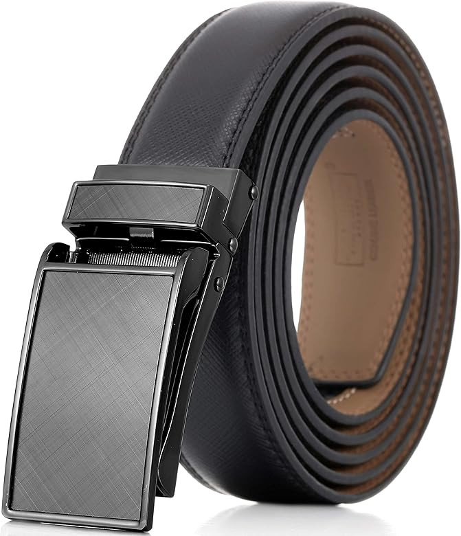 Marino Avenue Men’s Genuine Leather Ratchet Dress Belt with Linxx Buckle - Gift Box | Amazon (US)