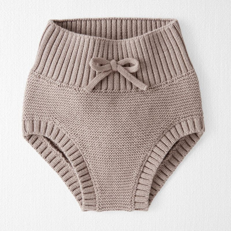 Baby High-Waist Organic Cotton Sweater Knit Diaper Cover | Carter's