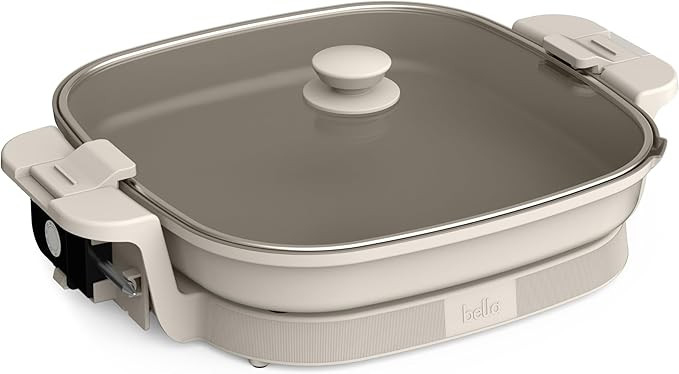 bella Make & Take XL Electric Skillet, Fits-anywhere™ kitchenware, EverGood™ Ceramic Coating,... | Amazon (US)