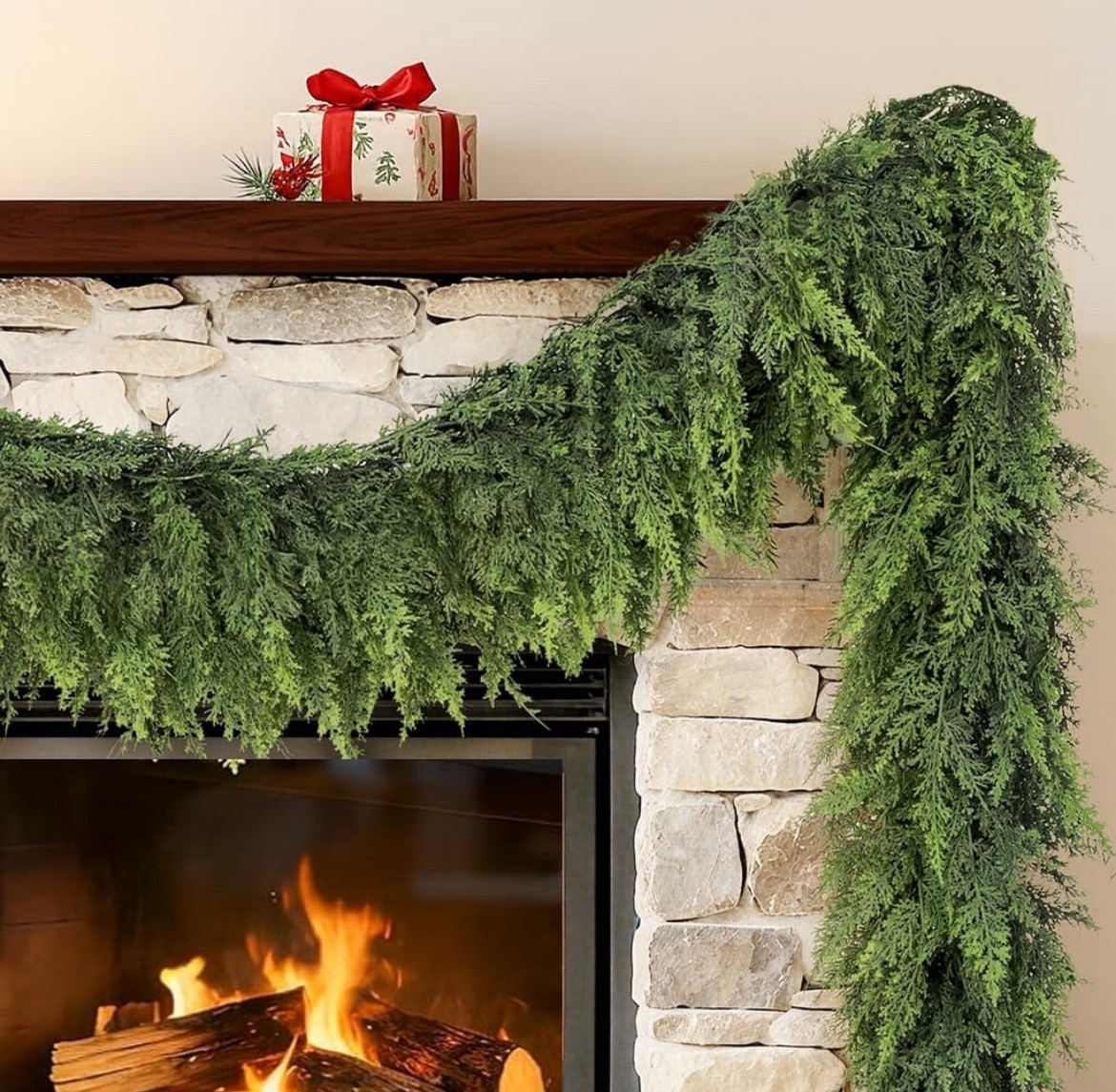 Price error on this beautiful real feel cedar garland! 9’ for less than $20! 

#LTKHoliday #LTKHome #LTKSeasonal