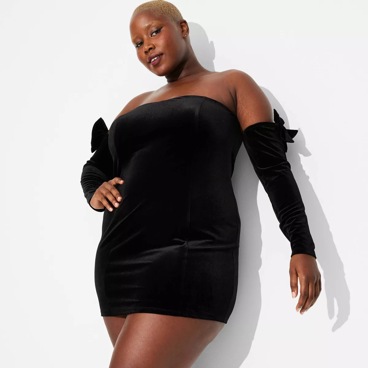 Women's Long Sleeve Mini Bodycon Dress - Wild Fable™ Black | Target