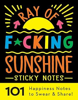 Ray of F*cking Sunshine Sticky Notes: 101 Happiness Notes to Swear and Share, a Funny and Inspira... | Amazon (US)