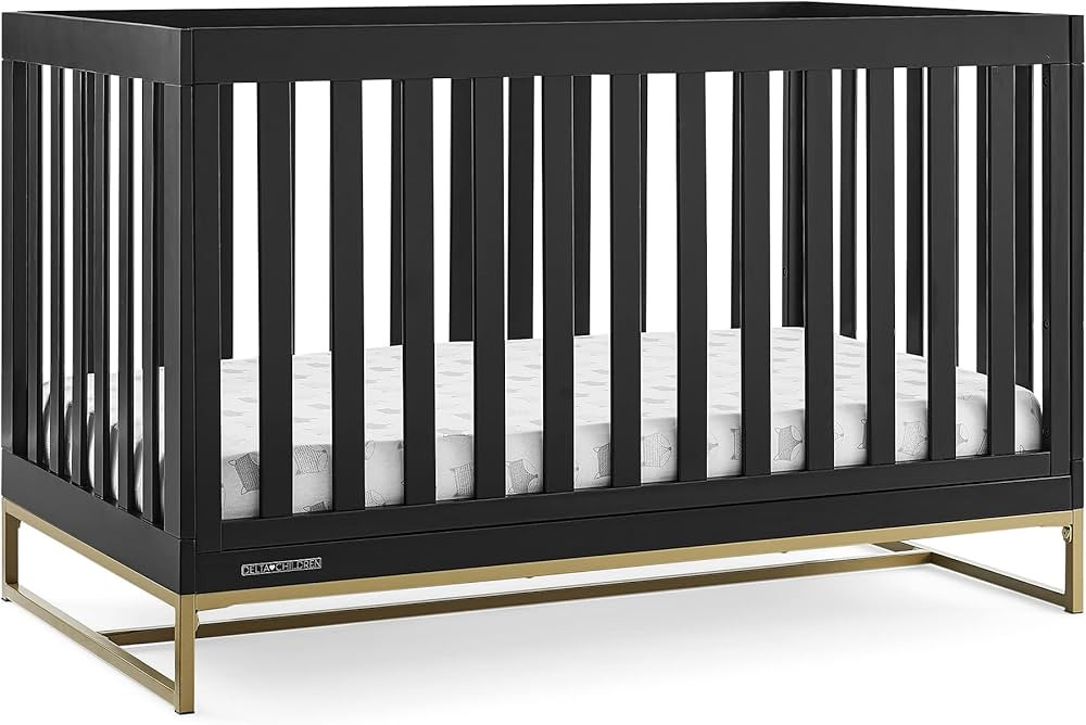 Jade 4-in-1 Convertible Crib - Greenguard Gold Certified, Ebony/Bronze | Amazon (US)