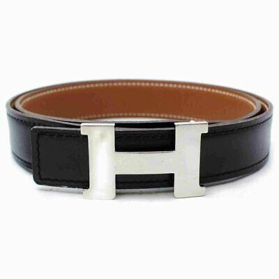 100% Auth Hermes H Belt Mini Constance Silvertone Reversible  | eBay | eBay US