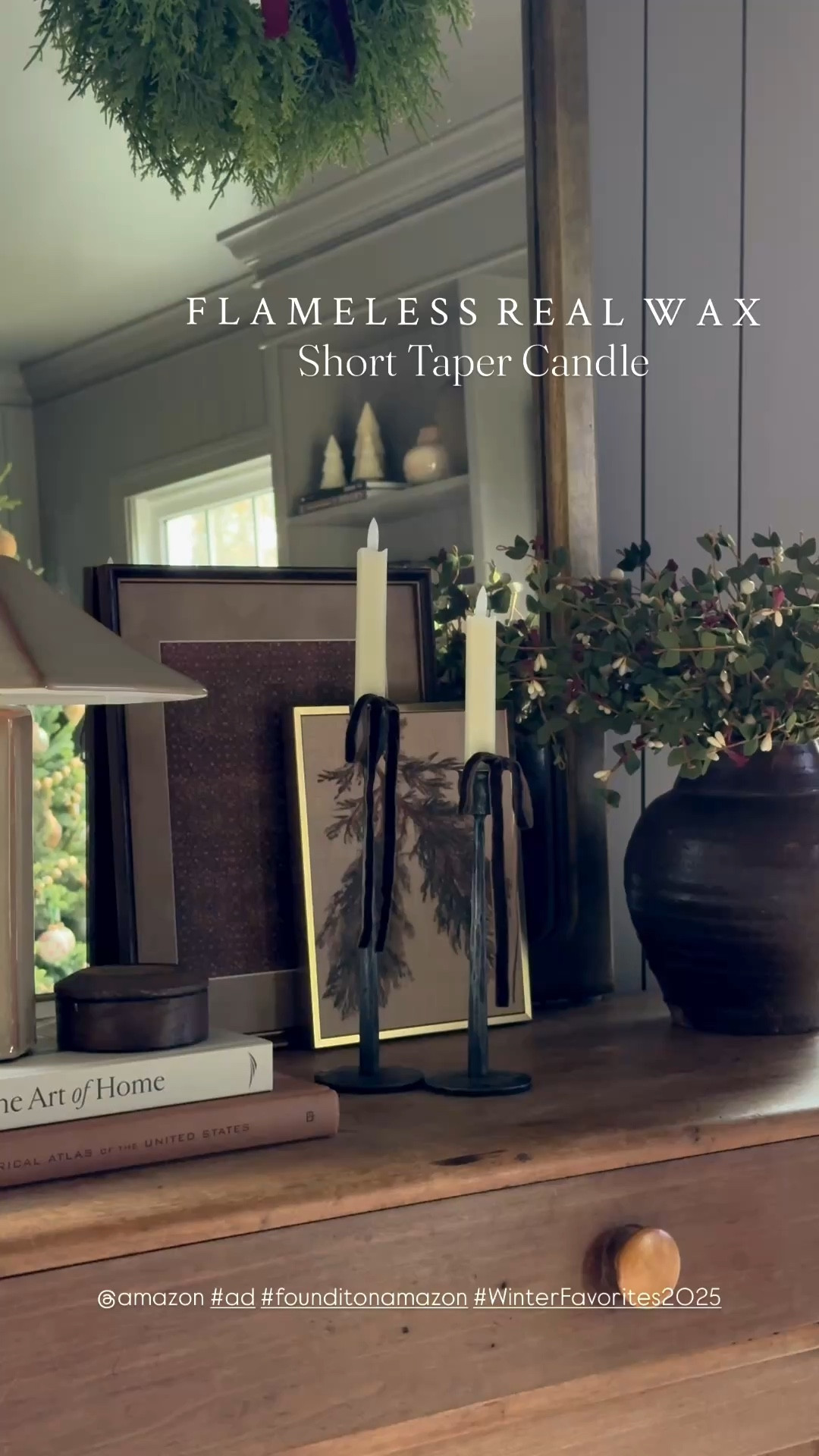 @amazon #ad #founditonamazon #WinterFavorites2025
Amazon finds | short taper candles | holiday decor | flameless candles | battery operated candles | gifts for her | holiday decor | Christmas decor | shelf styling | coffee table decor | console table decor 

#LTKHome #LTKSaleAlert #LTKHoliday