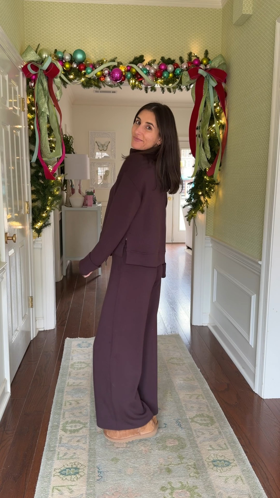 ootd 🤎 would make a great gift for her! wearing an xs in the top & bottom (petite)! code THHXSPANX should get you a discount! 

#LTKFindsUnder100 #LTKGiftGuide #LTKHoliday